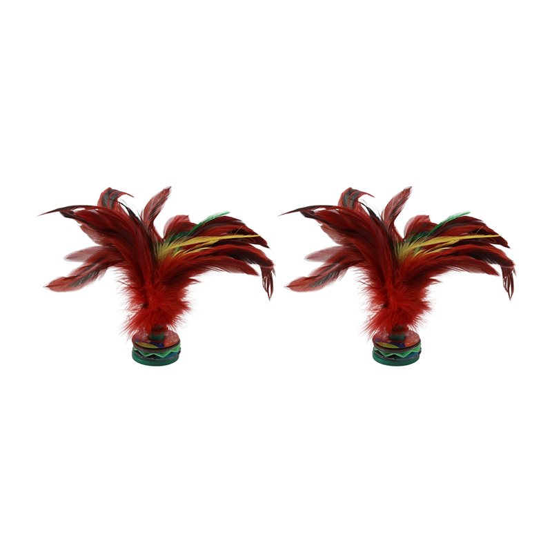 Feather Shuttlecock - A99I-2Pz Volano Colorato con Piume Colorate,