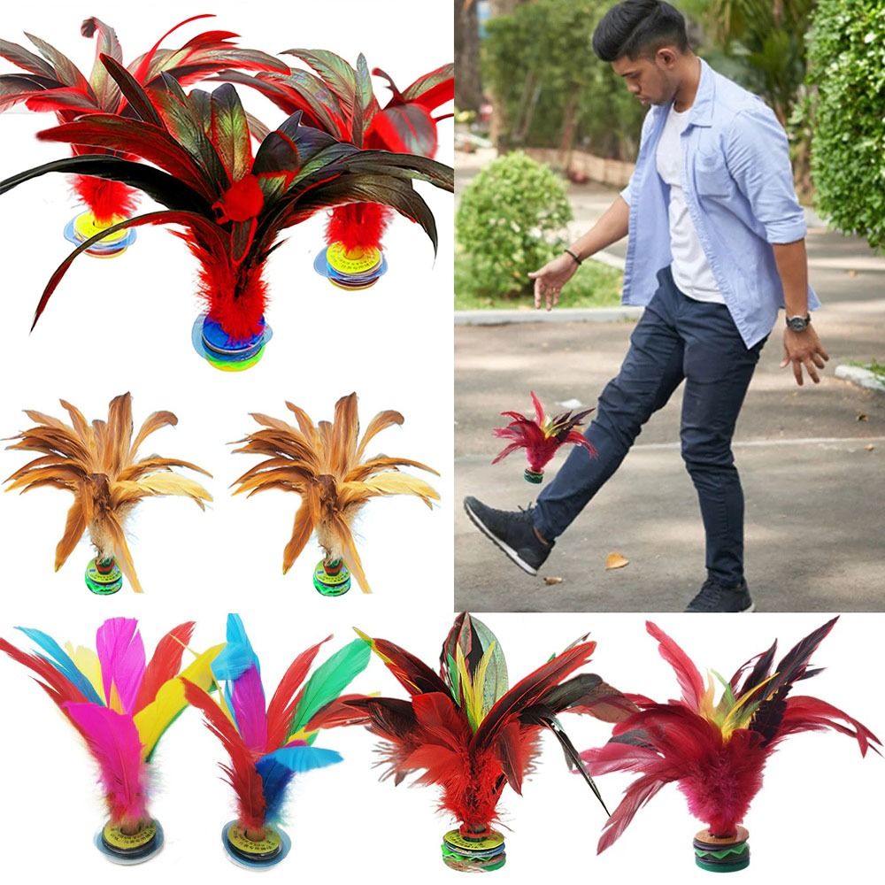 Feather Shuttlecock - 2 pezzi, volani colorati per sport