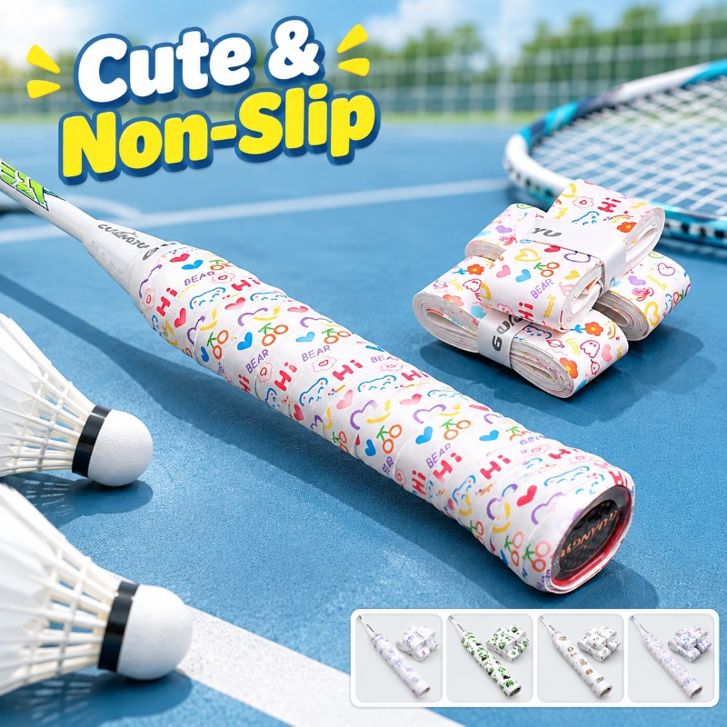 Badminton Grip - Simpatico Overgrip Adesivo con Disegni di