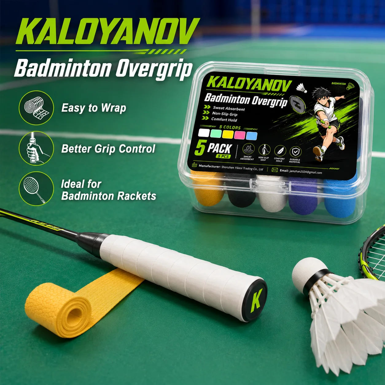 Overgrip per racchette da tenn - Badminton Materi recensione e prezzo