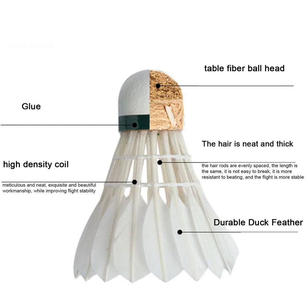 3/6/12 pezzi volano da badmint - Feather Shuttlecock recensione e prezzo